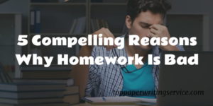 three reasons why homework is bad